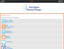 Tablet Screenshot of firstoptionpt.com